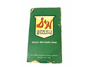 1961 G&H Green Stamp Book - Half Full Of Stamps