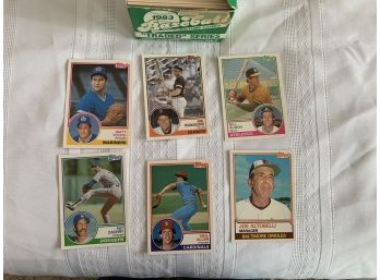 1983 Topps Baseball Cards Traded Series In Vending Box