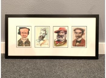 4 Famous Authors Framed Prints
