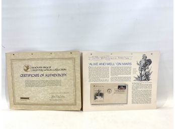 Readers Digest First Day Issue 'Alive And Well'  On Mars July 20 1978 - With Certificate