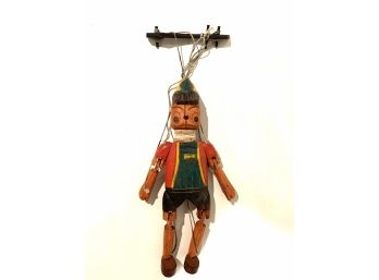 Vintage Wood Pinocchio Marionette