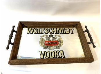 Vodka Mirrored Tray With Handles