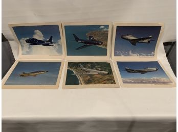 Lot Of 6 Prints Of Various Old Navy & Airforce Airplanes