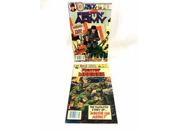 Lot Of 2 Charlton Fighting & Marines Comic Books