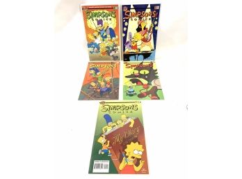 Lot Of 5 Bongo Simpsons Comic Books - Never Opened