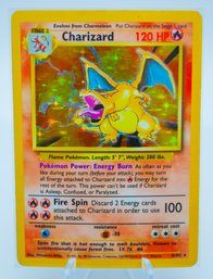 FIERY!! CHARIZARD BASE SET Holographic Pokemon Card!!!! (2)