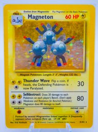 MAGNETON Base Set Holographic Pokemon Card!