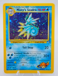 MISTY'S SEADRA Gym Heroes Holographic Pokemon Card!!!