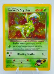 ROCKET'S SCYTHER Gym Heroes Holographic Pokemon Card!! (2)