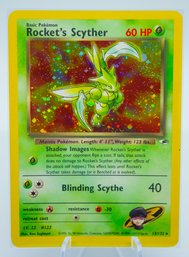 ROCKET'S SCYTHER Gym Heroes Holographic Pokemon Card!! (3)