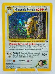 GIOVANNI'S PERSIAN Gym Challenge Holographic Pokemon Card!!