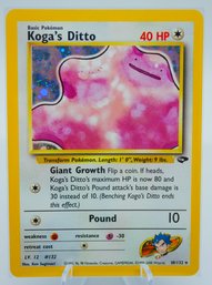 KOGA'S DITTO Gym Challenge Holographic Pokemon Card!! (1)