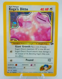 KOGA'S DITTO Gym Challenge Holographic Pokemon Card!! (2)