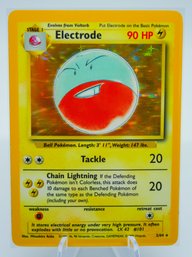 *ULTRA RARE* ELECTRODE NO SET MARKING ERROR 'Jungle' Set Holographic Pokemon Card!!