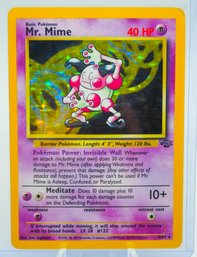 MR. MIME Jungle Set Holographic Pokemon Card!!