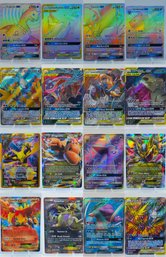 ASTONISHING Lot Of 16 MODERN FULL ART POKEMON GX, Tag-Team, And More HOLOS AND PROMOS!!!