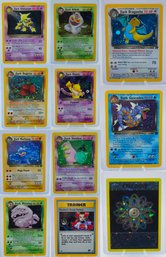 Incredible NM-MT Or Better TEAM ROCKET 11 Card Holographic Set!!!