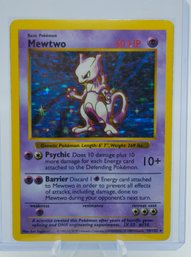 SHADOWLESS MEWTWO Holographic Base Set Pokemon Card!!!
