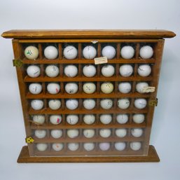 Set Of 49 Vintage Golf Balls In Vintage Case!