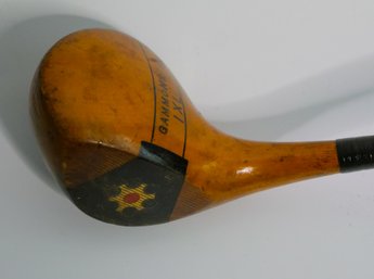 Incredible Restored 'Gammons 1XL' Wooden Head And Shaft With Steel Insert 'Spoon' Driver