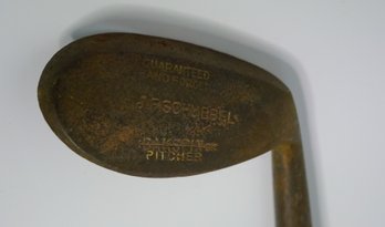 Very Rare Antique 'BAKSPIN Pitcher' J.H. Scheubel Hand Forged Wooden Shaft Golf Club!