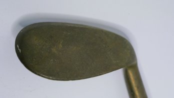 Antique 'golden Eagle' Golf Club With Wooden Shaft