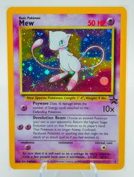 MEW Early Black Star Holographic Promo Pokemon Card!