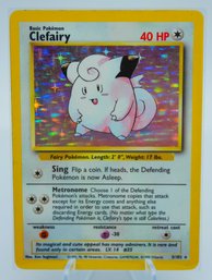 CLEFAIRY Base Set Holographic Pokemon Card! (1)