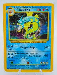 GYRADOS Base Set Holographic Pokemon Card! (3)