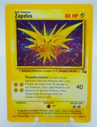 ZAPDOS 'Cosmos Holo' Fossil Set Holographic Pokemon Card!!