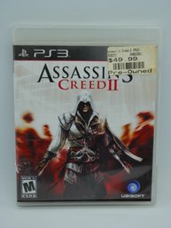 Assassin's Creed II PS3 Game W/ Case!