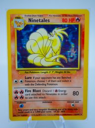NINETALES Base Set Holographic Pokemon Card!! (2)