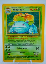 VENUSAUR Base Set Holographic Pokemon Card!!