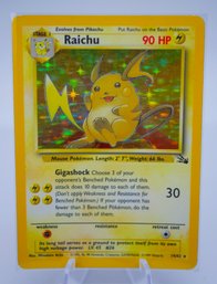 RAICHU Fossil Set Holographic Pokemon Card!!