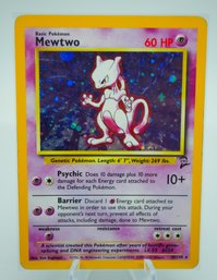 MEWTWO Base Set 2 Set Holographic Pokemon Card!!