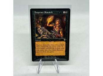 Desperate Research Vintage Rare Magic The Gathering Card!
