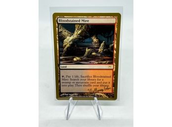 WOW!! Bloodstained Mire RARE Magic The Gathering Card (Berlin World Championship 2003)