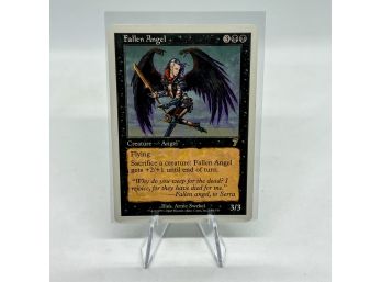 Fallen Angel Vintage Rare Magic The Gathering Card!