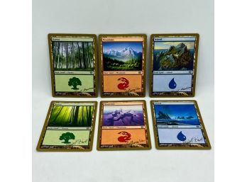 Group Of 6 MTG Land Cards From Berlin World Championship 2003!!