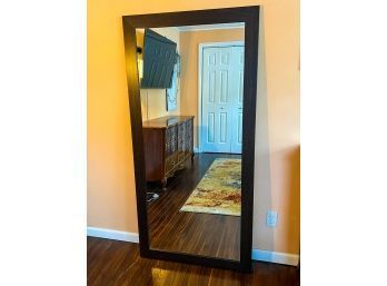 VERY LARGE, Gorgeous Oversized Full Length Mirror - 'espresso' Color Border