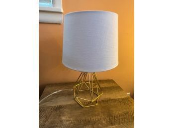 Chic Modern Geometric Gold Table Lamp (2 Of 2)