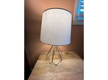 Chic Modern Geometric Gold Table Lamp (1 Of 2)