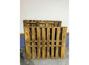 Two Wooden 4x4 Pallets