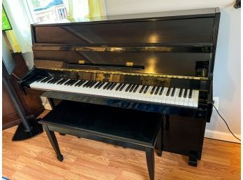 Marvelous Like New Weber Ebony Upright 'Apartment Size' Piano!! (model W-41)