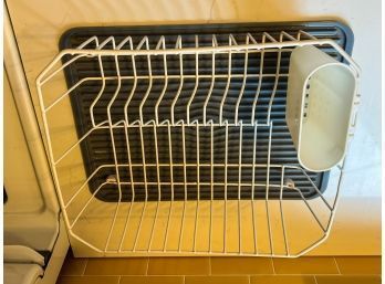 OXO Drying Rack And Mat With Utensil Holder