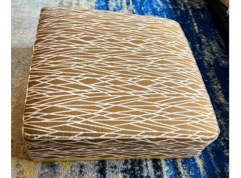 LARGE Geometric Gold Ottoman (Retailed For $499!)