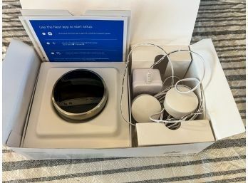 BRAND NEW! Opened But Never Used Google Nest Learning Thermostat And Temperature Sensors