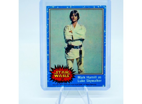 VERY Rare MARK HAMILL As LUKE SKYWALKER Card #57 1977 Star Wars ORIGINAL SERIES 1!!