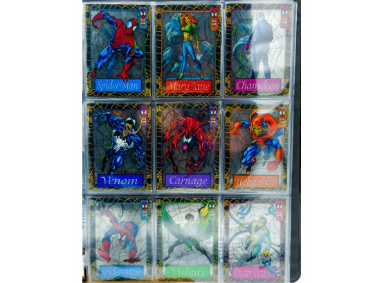 Super Cool 1994 Fleer SUSPENDED ANIMATION SPIDERMAN Cards, Full Set Of 12 PLUS EXTRAS (1 Of 2)
