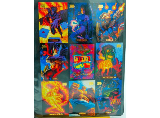 GORGEOUS RARE Uncut Promo Sheet Of Marvel Masterpieces 1994 Cards!!